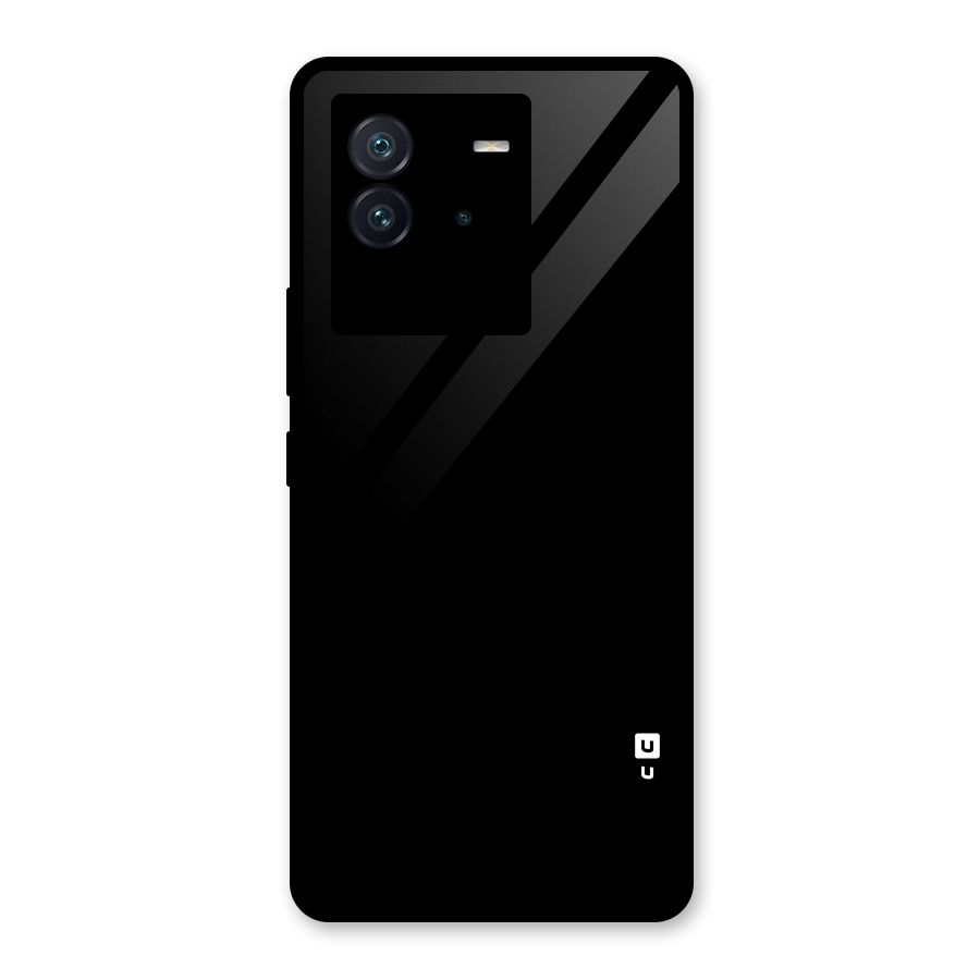 Just Black Glass Back Case for Vivo iQOO Neo 6 5G