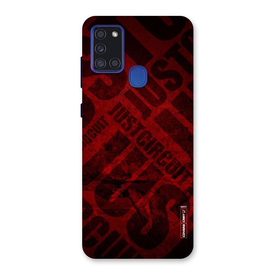 Just Circuit Back Case for Galaxy A21s