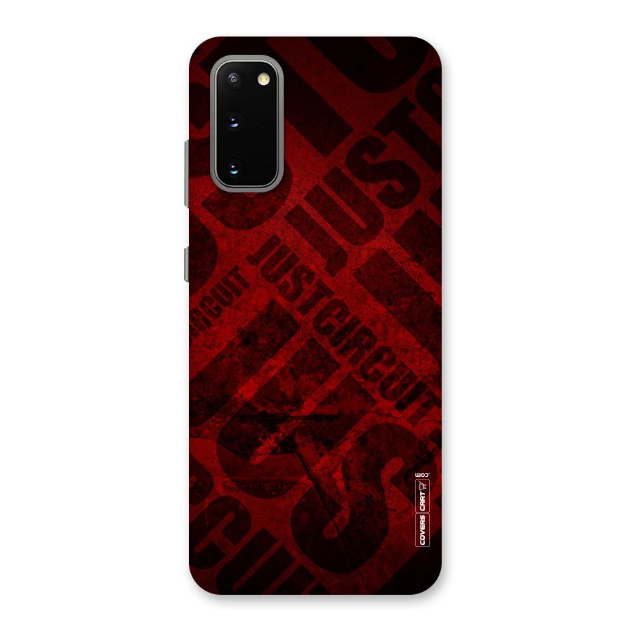 Just Circuit Back Case for Galaxy S20