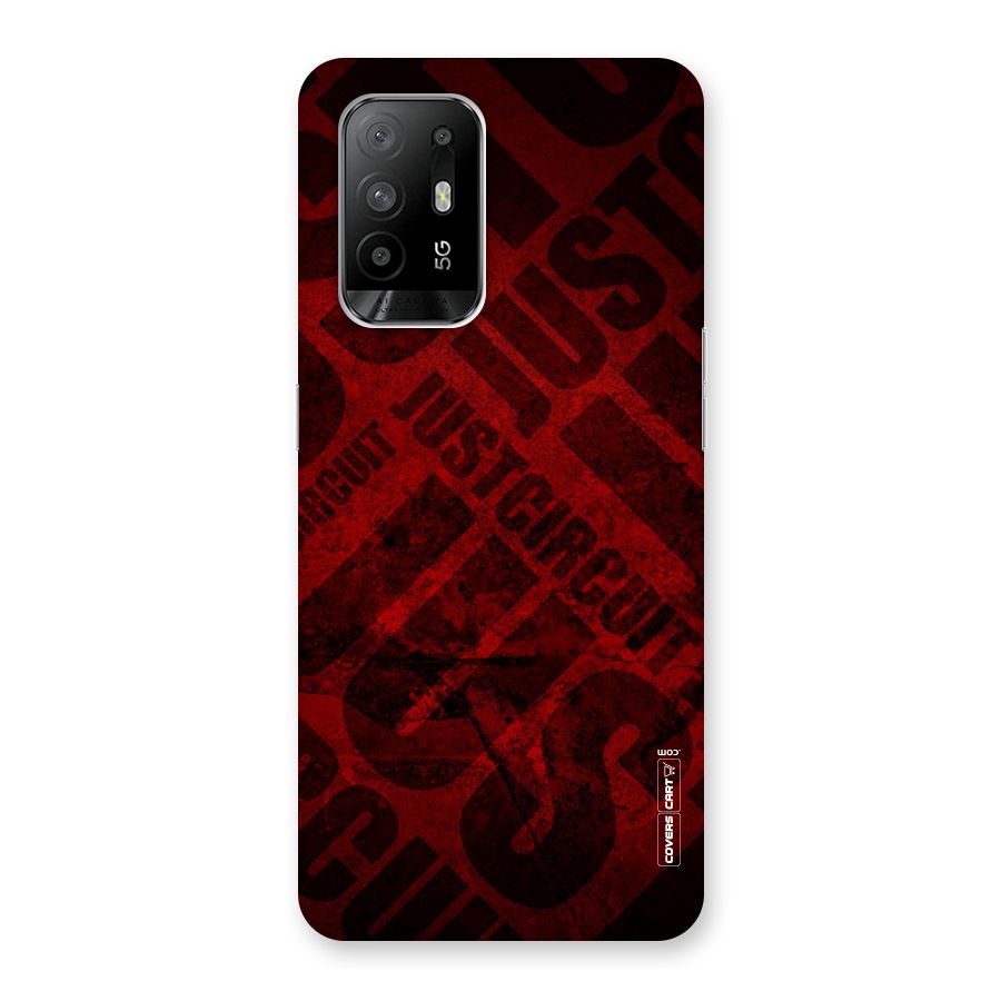 Just Circuit Back Case for Oppo F19 Pro Plus 5G