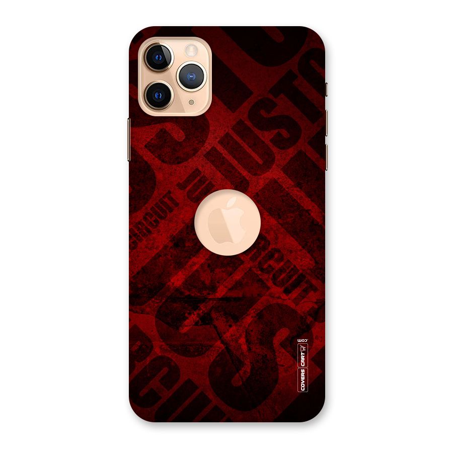 Just Circuit Back Case for iPhone 11 Pro Max Logo Cut
