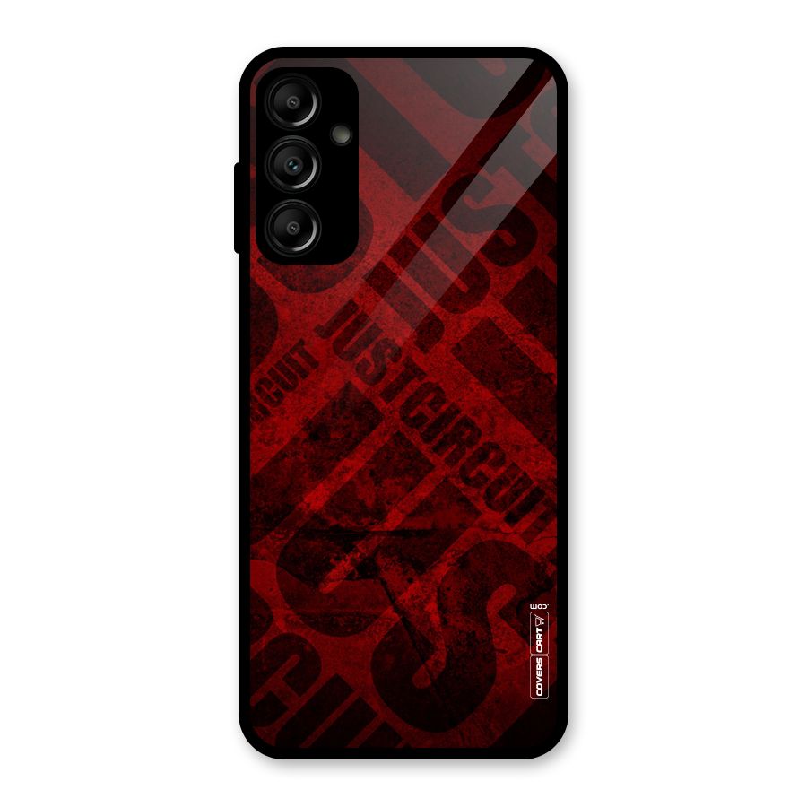 Just Circuit Glass Back Case for Galaxy A14 5G