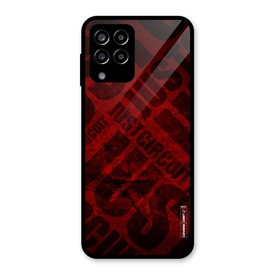 Just Circuit Glass Back Case for Galaxy M33
