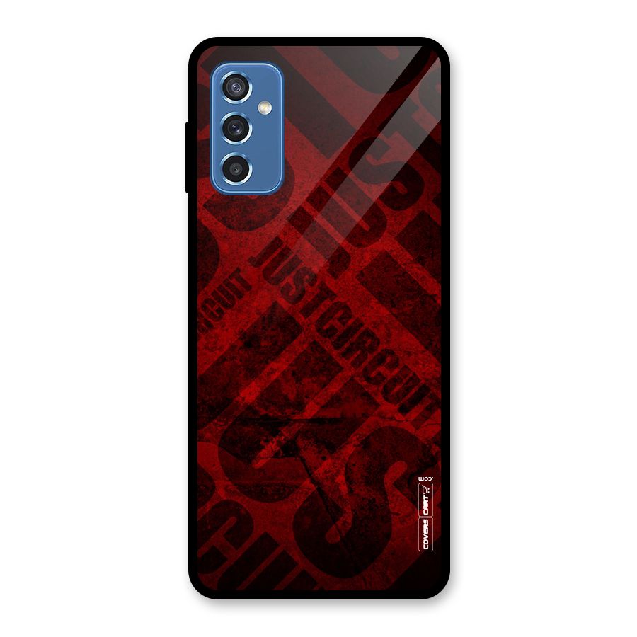 Just Circuit Glass Back Case for Galaxy M52 5G