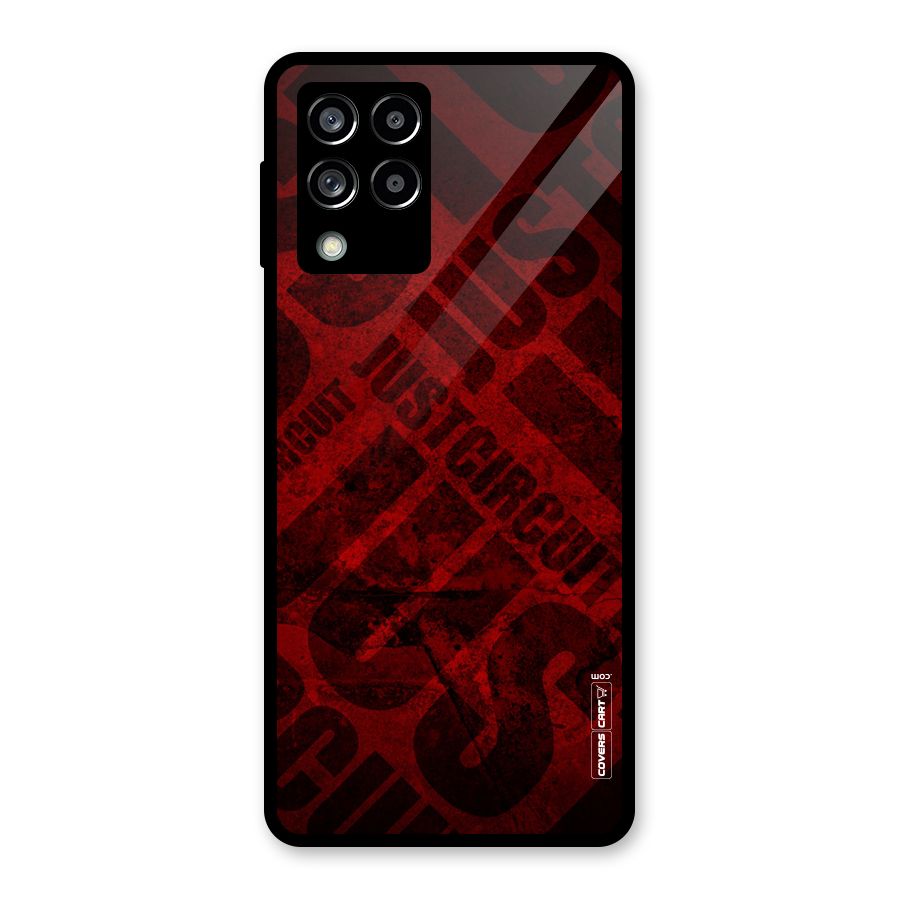 Just Circuit Glass Back Case for Galaxy M53 5G