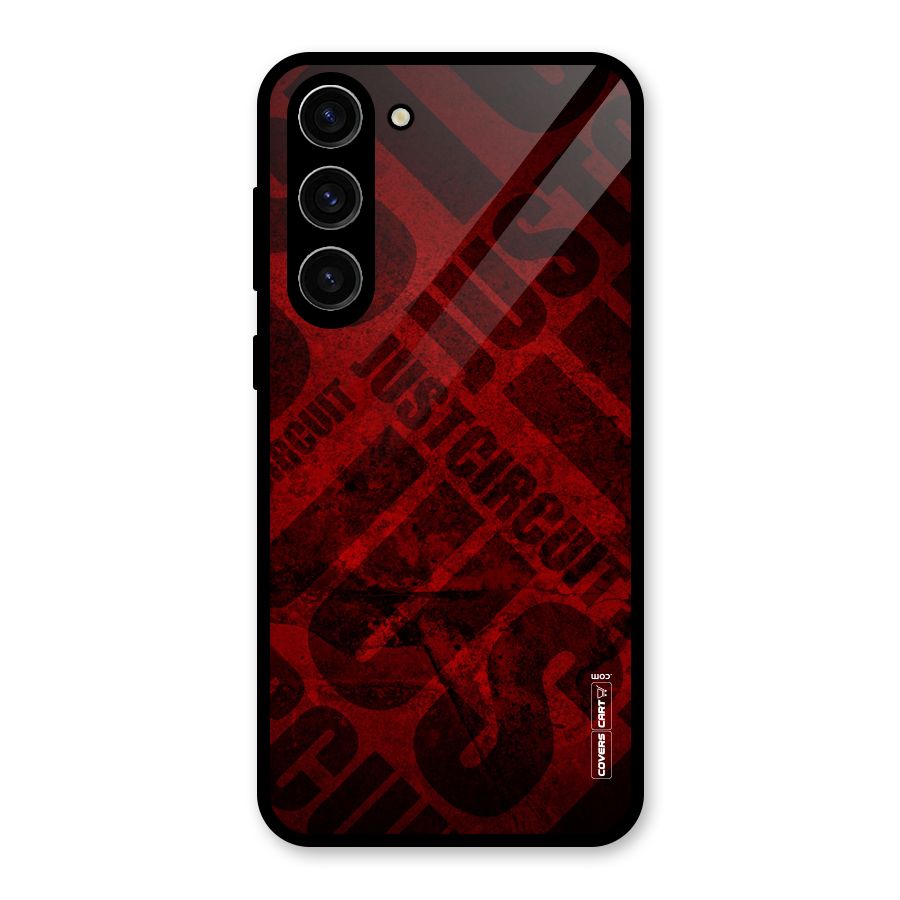 Just Circuit Glass Back Case for Galaxy S23 Plus