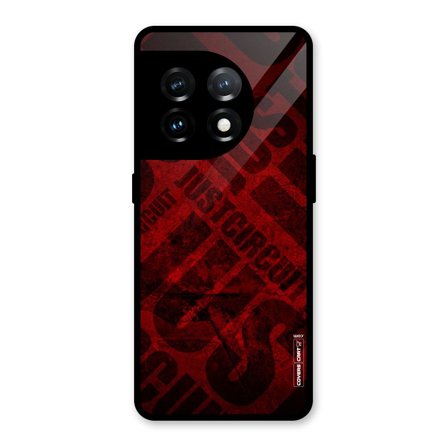 Just Circuit Glass Back Case for OnePlus 11