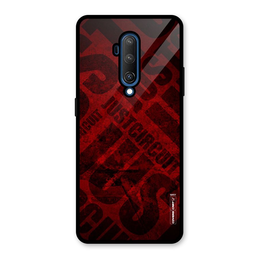 Just Circuit Glass Back Case for OnePlus 7T Pro