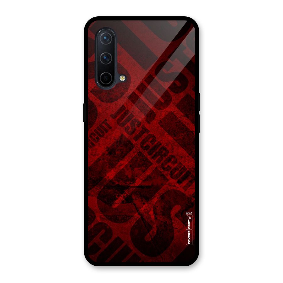 Just Circuit Glass Back Case for OnePlus Nord CE 5G