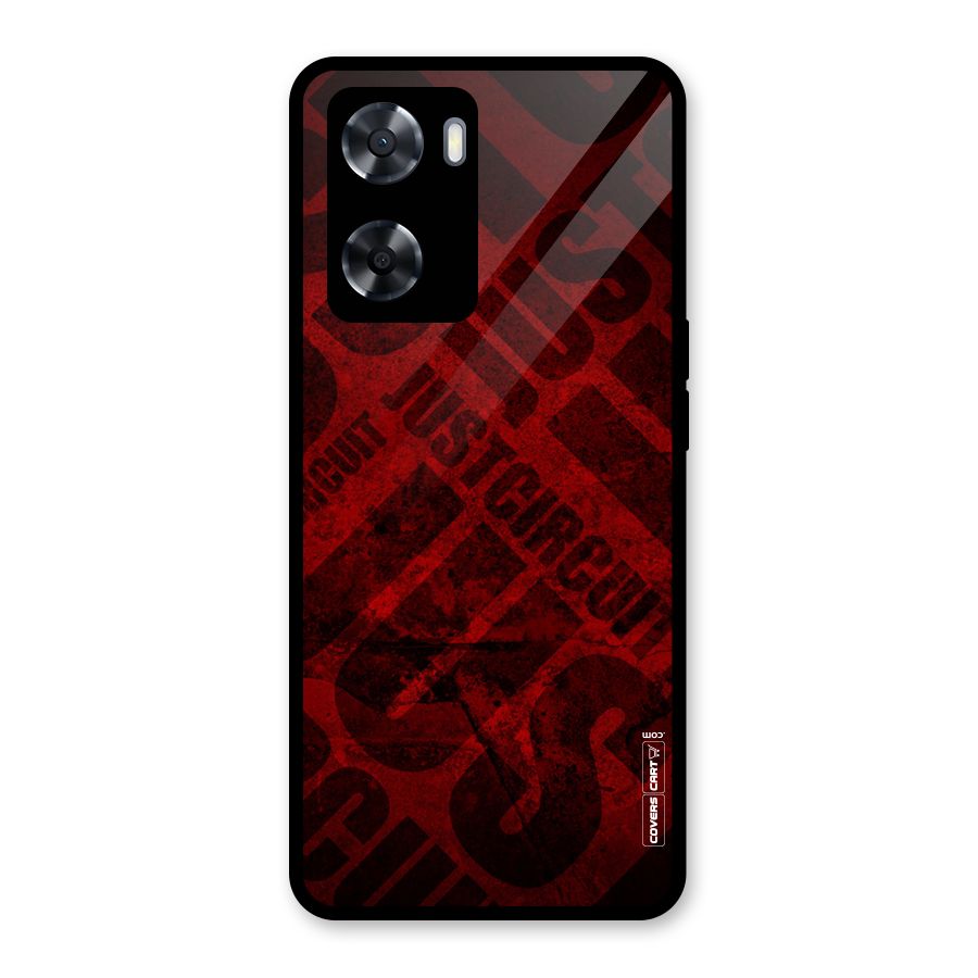 Just Circuit Glass Back Case for Oppo A57 2022