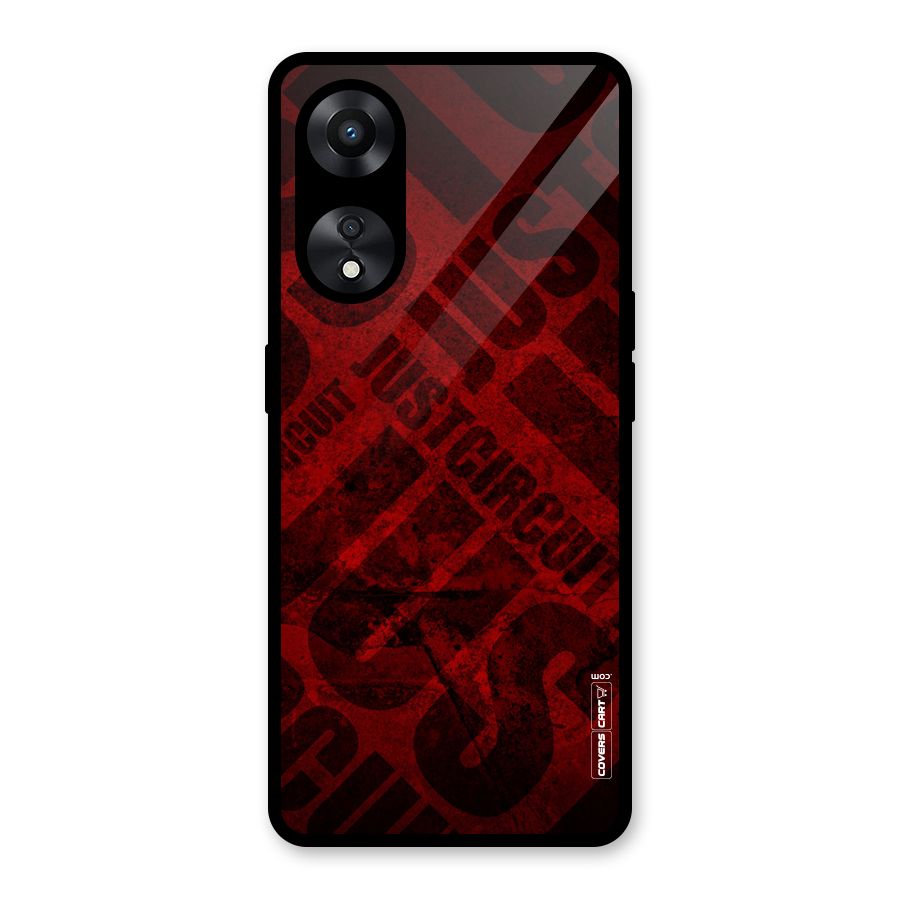 Just Circuit Glass Back Case for Oppo A78