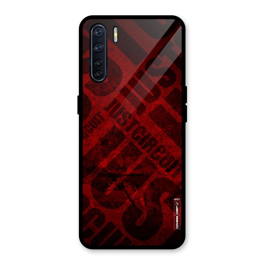 Just Circuit Glass Back Case for Oppo F15
