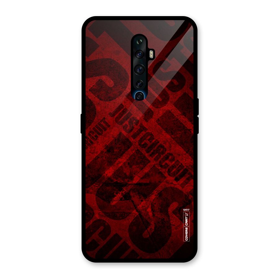 Just Circuit Glass Back Case for Oppo Reno2 F