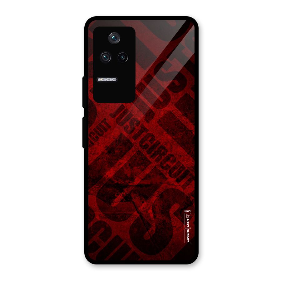 Just Circuit Glass Back Case for Poco F4 5G