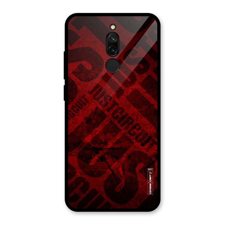 Just Circuit Glass Back Case for Redmi 8