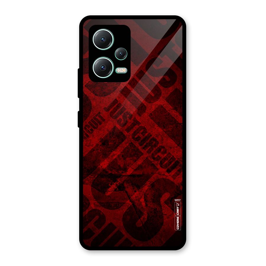 Just Circuit Glass Back Case for Redmi Note 12 5G