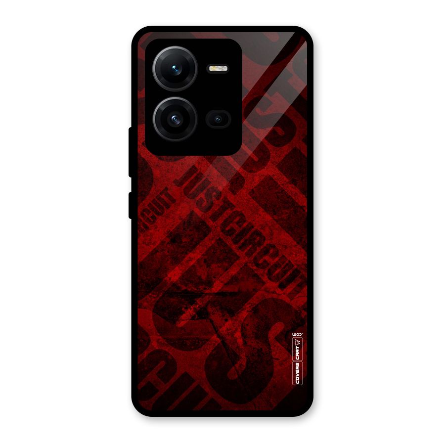 Just Circuit Glass Back Case for Vivo V25