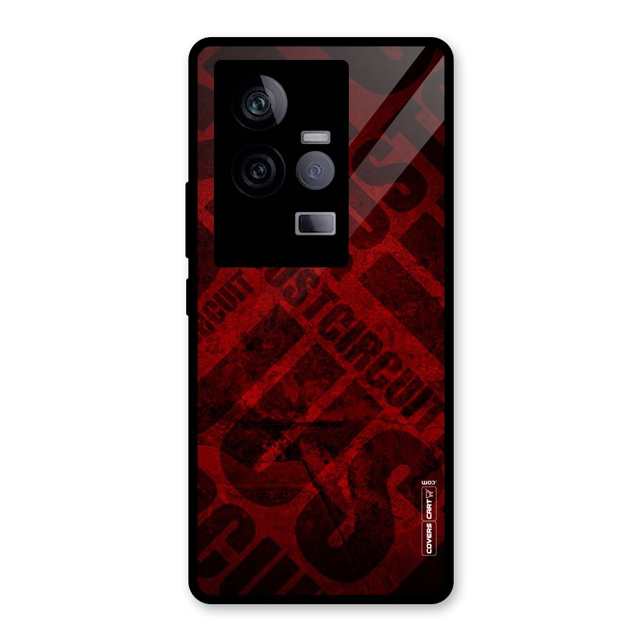 Just Circuit Glass Back Case for Vivo iQOO 11 5G