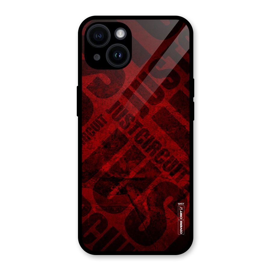 Just Circuit Glass Back Case for iPhone 14