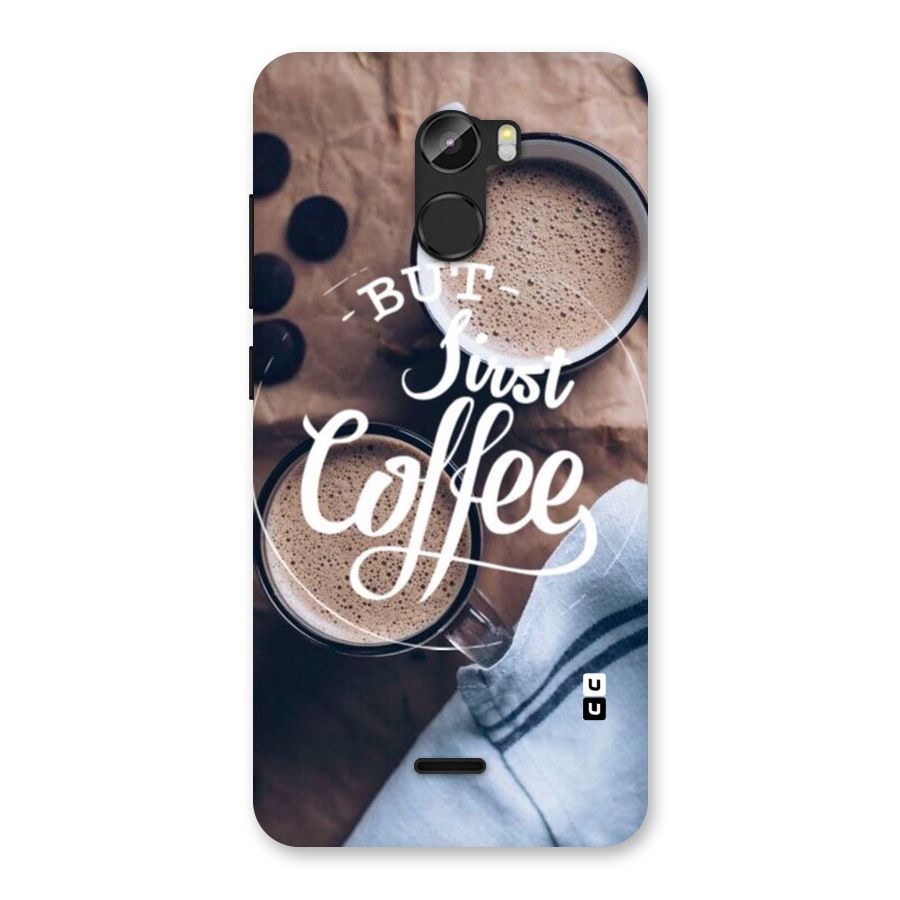 Just Coffee Back Case for Gionee X1