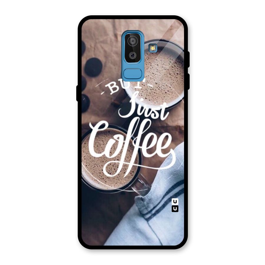 Just Coffee Glass Back Case for Galaxy J8