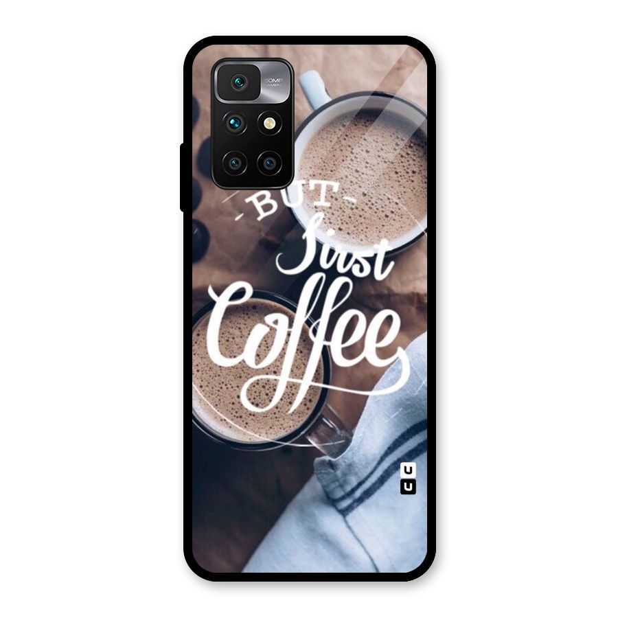 Just Coffee Glass Back Case for Redmi 10 Prime