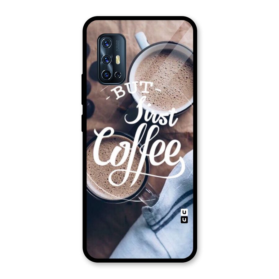 Just Coffee Glass Back Case for Vivo V17