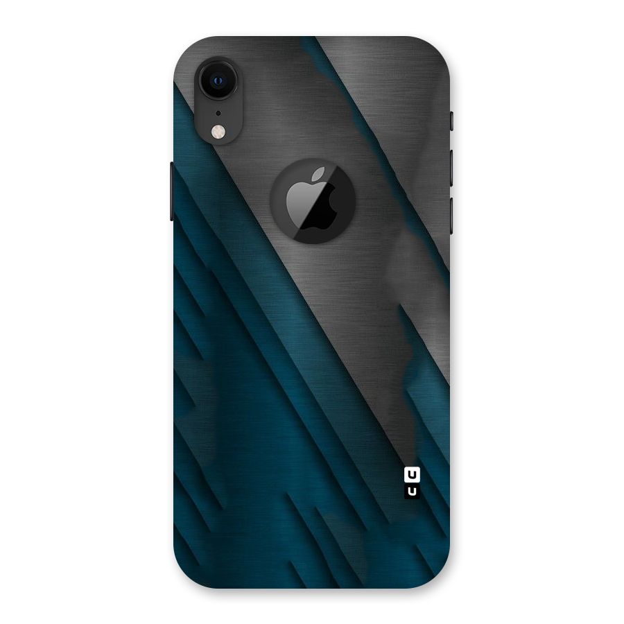 Just Lines Back Case for iPhone XR Logo Cut