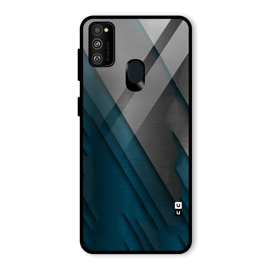 Just Lines Glass Back Case for Galaxy M30s