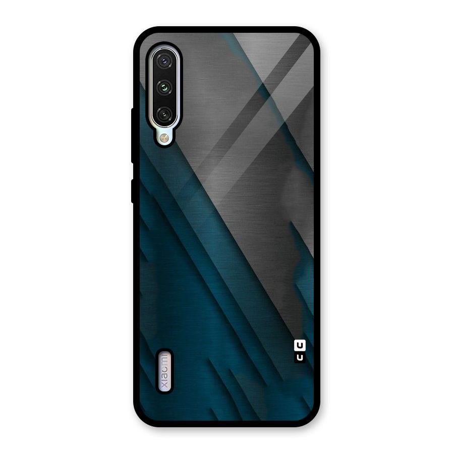 Just Lines Glass Back Case for Mi A3