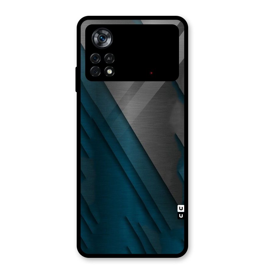 Just Lines Glass Back Case for Poco X4 Pro 5G