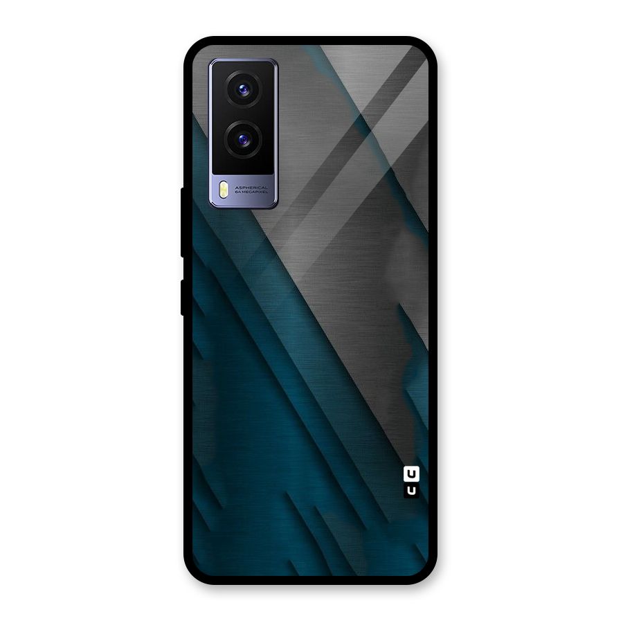 Just Lines Glass Back Case for Vivo V21e 5G