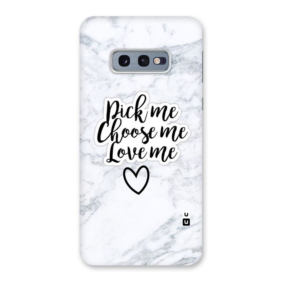 Just Me Back Case for Galaxy S10e