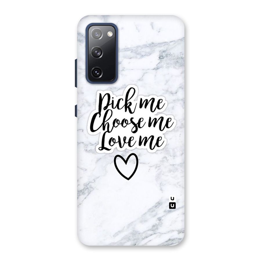 Just Me Back Case for Galaxy S20 FE