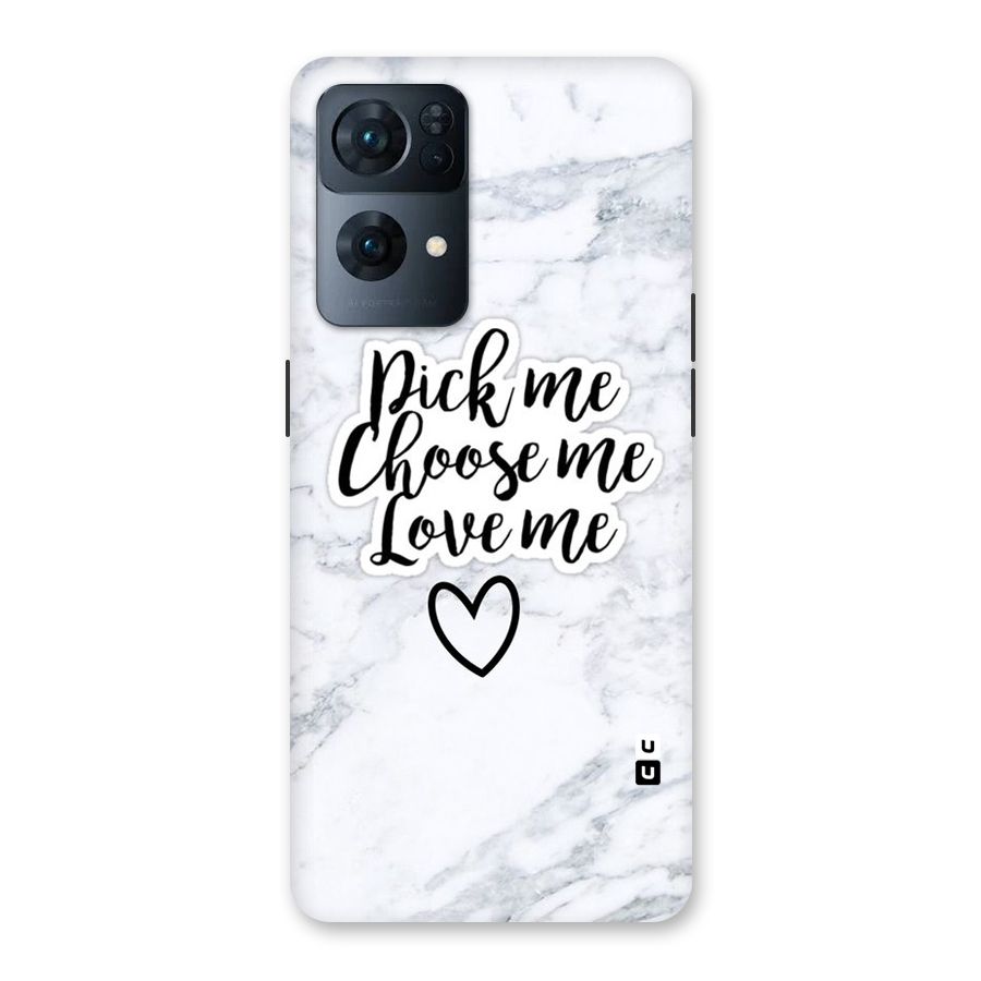 Just Me Back Case for Oppo Reno7 Pro 5G