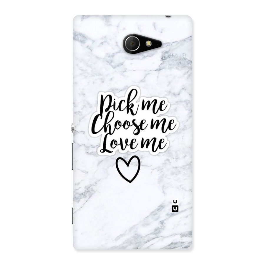 Just Me Back Case for Sony Xperia M2