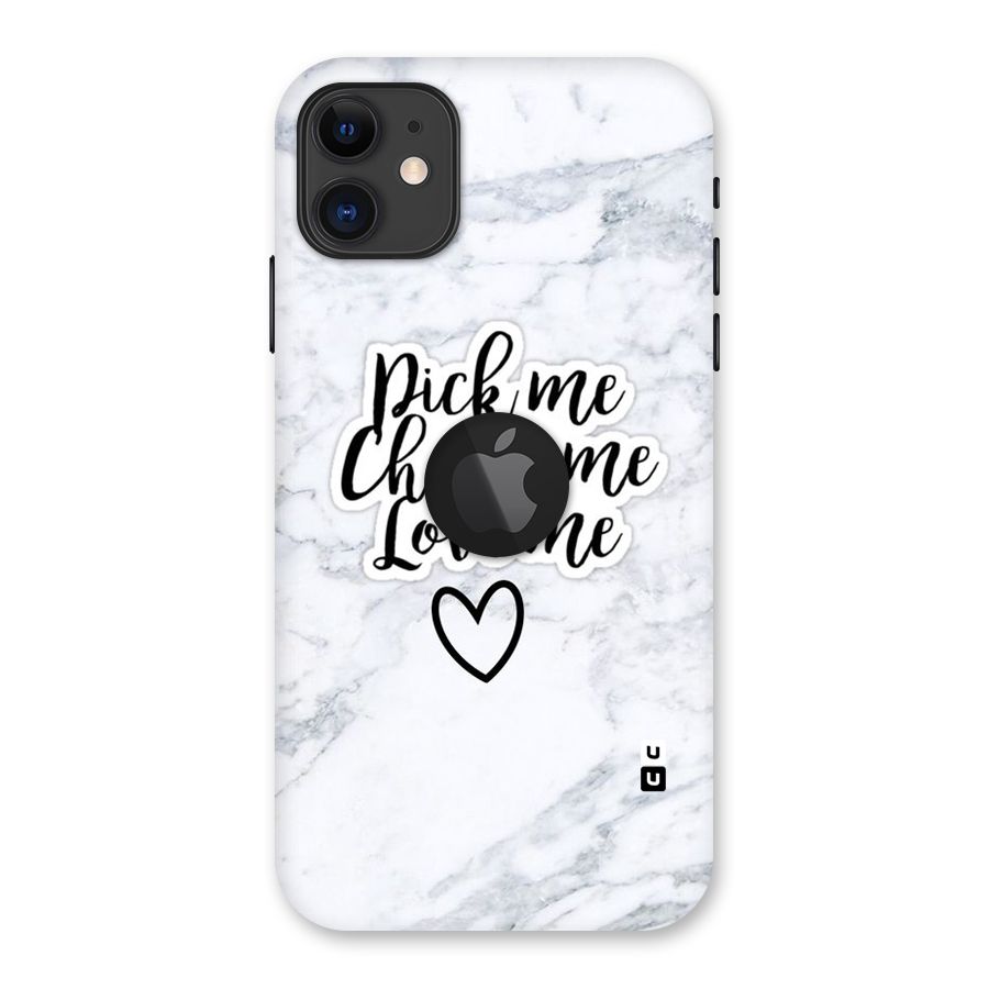 Just Me Back Case for iPhone 11 Logo Cut
