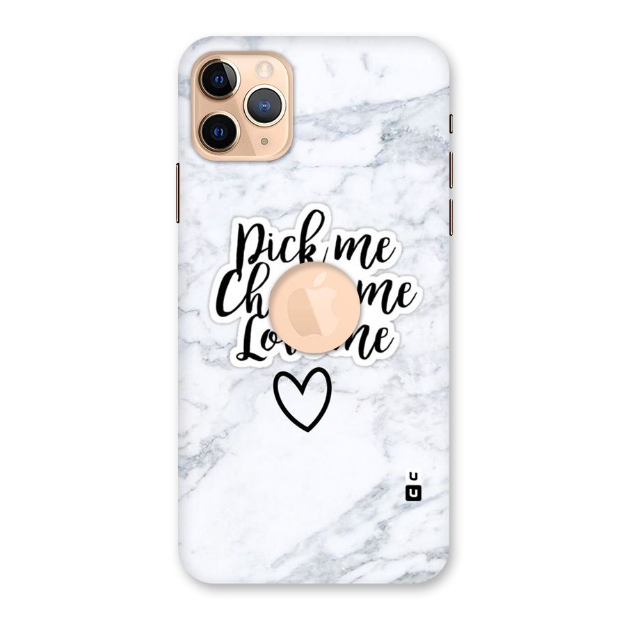 Just Me Back Case for iPhone 11 Pro Max Logo Cut