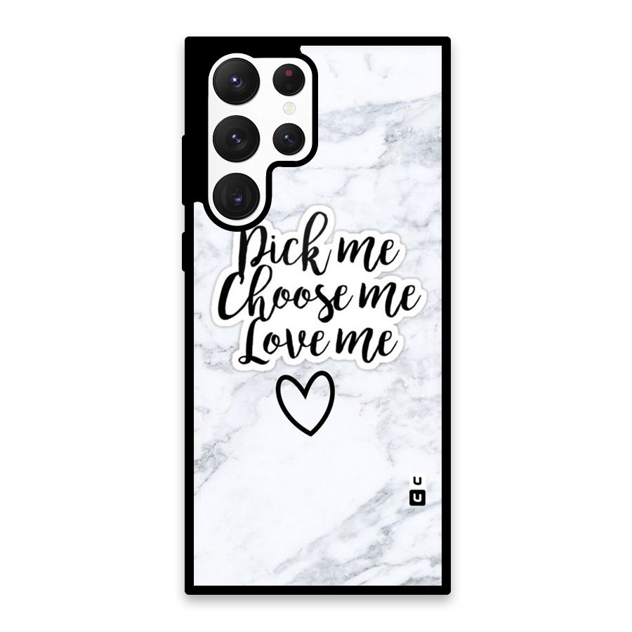 Just Me Glass Back Case for Galaxy S22 Ultra 5G
