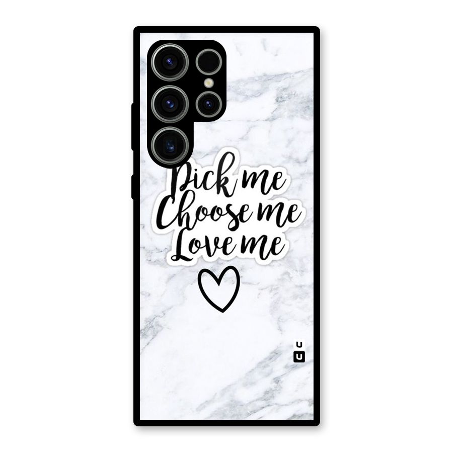 Just Me Glass Back Case for Galaxy S23 Ultra