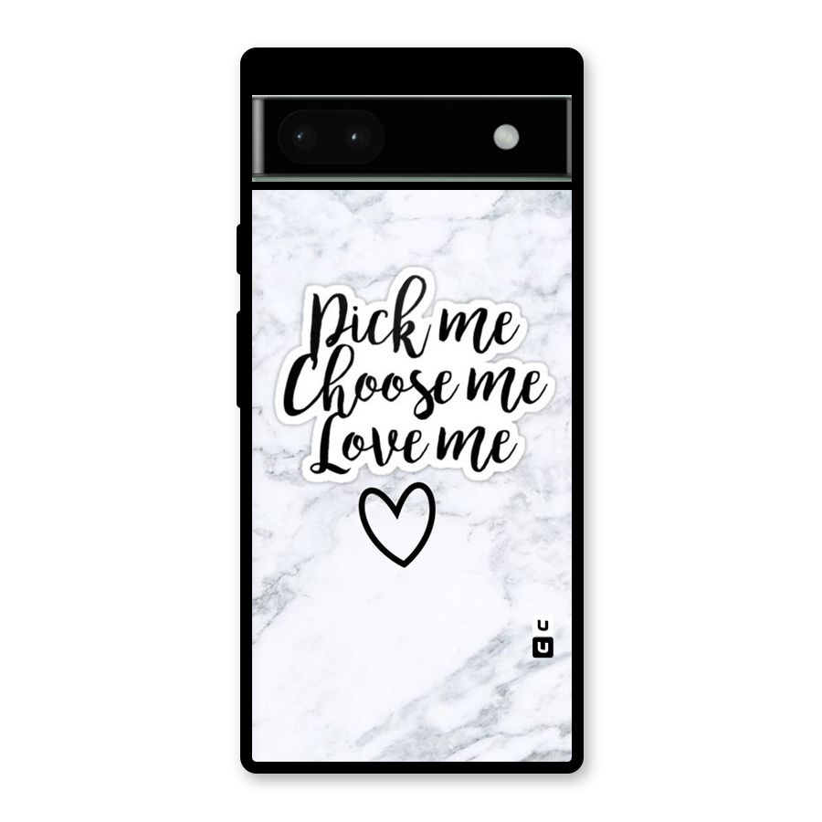 Just Me Glass Back Case for Google Pixel 6a