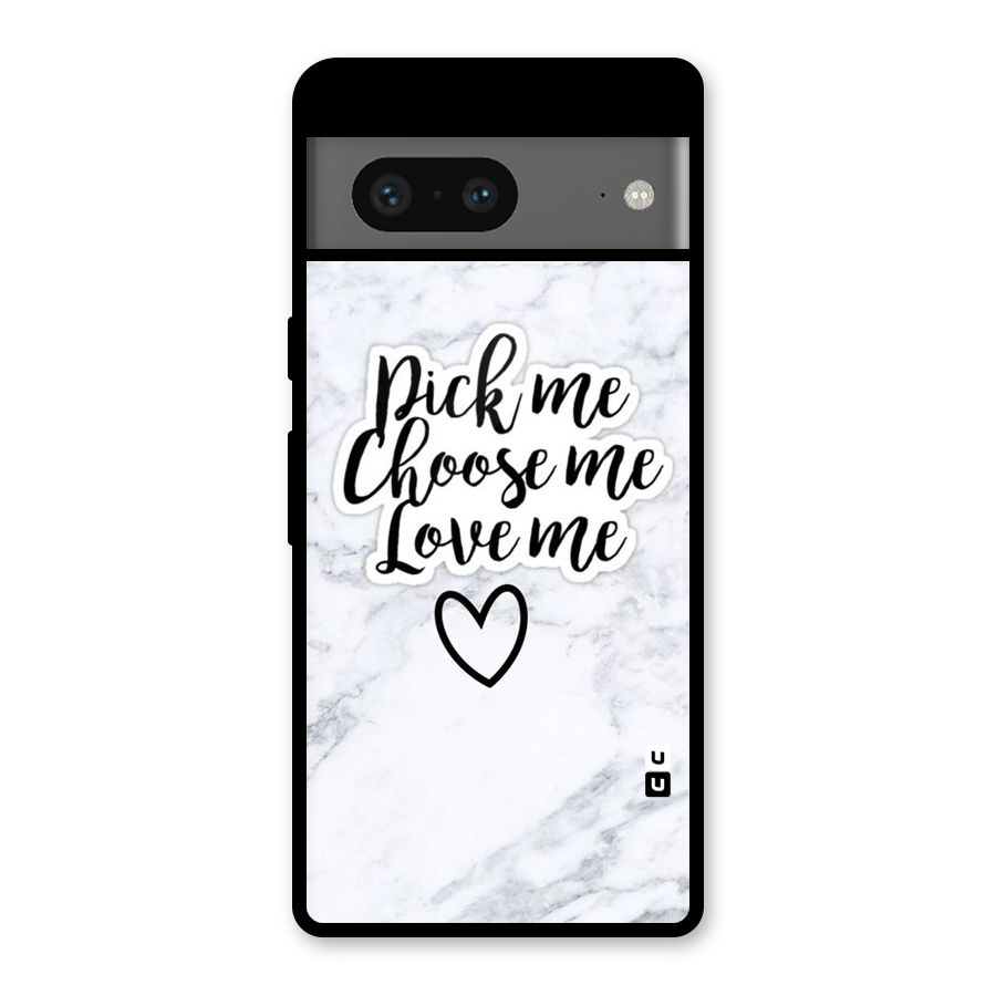 Just Me Glass Back Case for Google Pixel 7