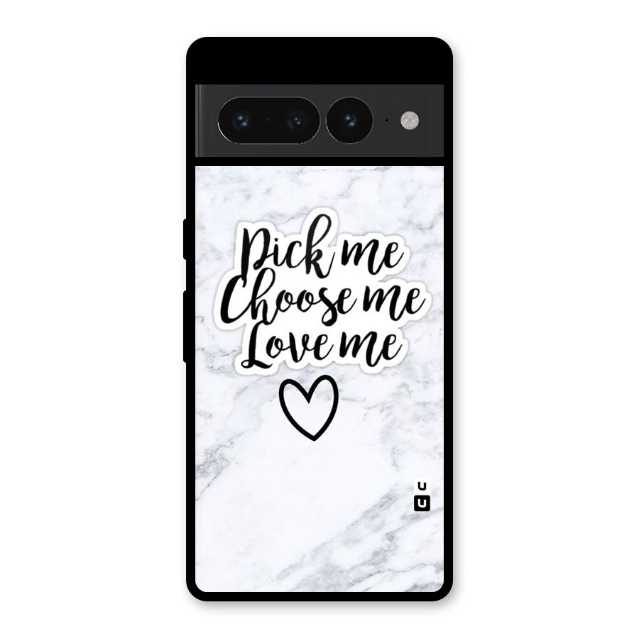 Just Me Glass Back Case for Google Pixel 7 Pro