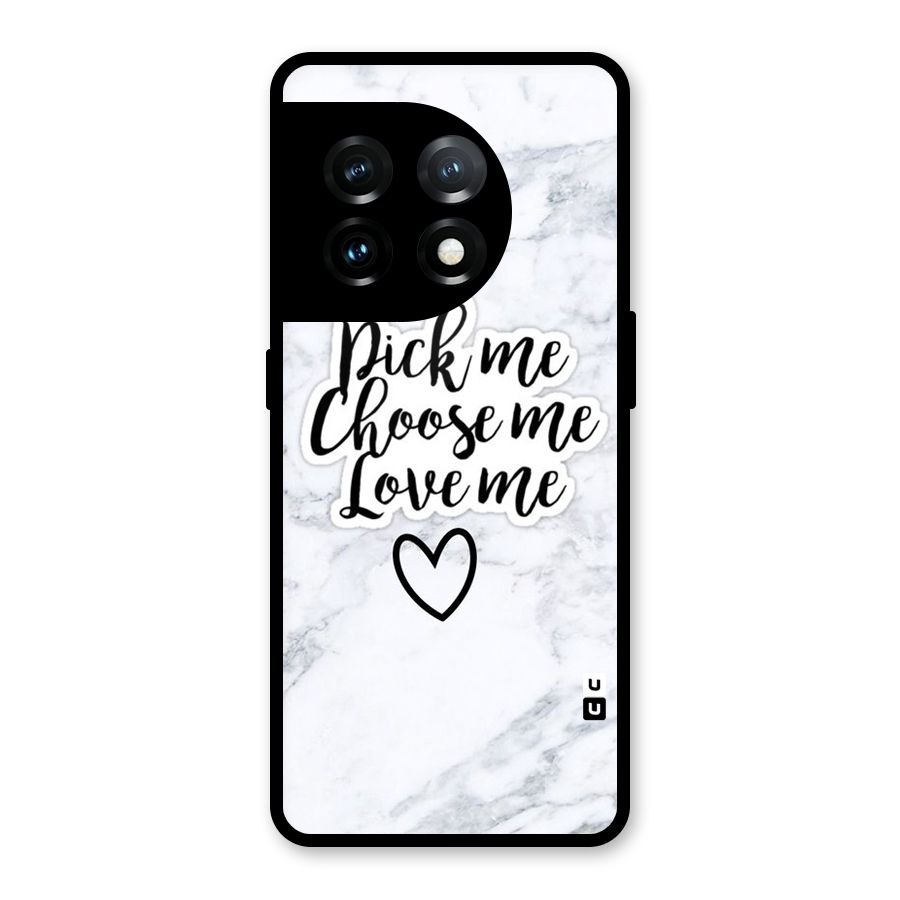 Just Me Glass Back Case for OnePlus 11