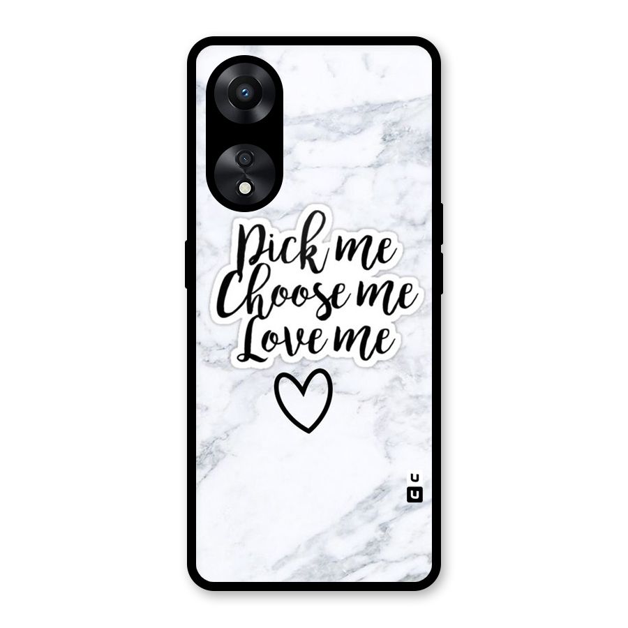 Just Me Glass Back Case for Oppo A78