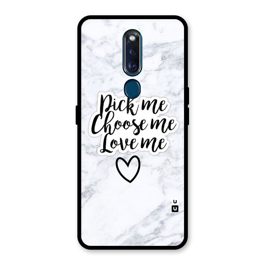 Just Me Glass Back Case for Oppo F11 Pro