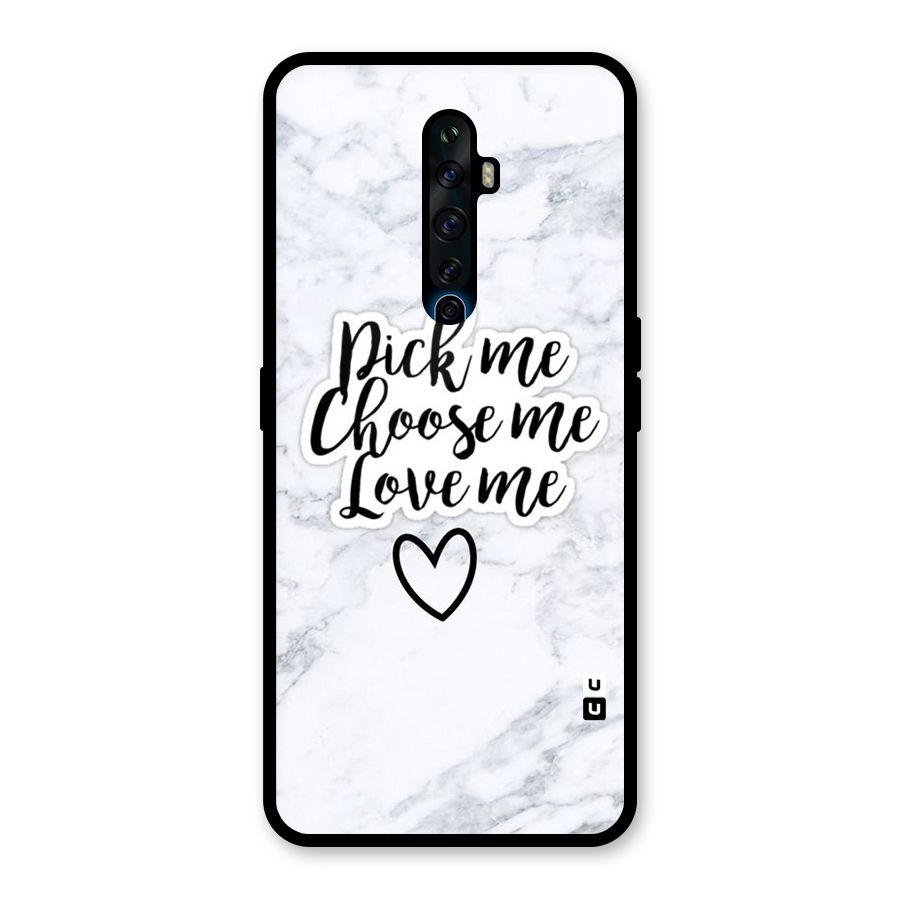 Just Me Glass Back Case for Oppo Reno2 F