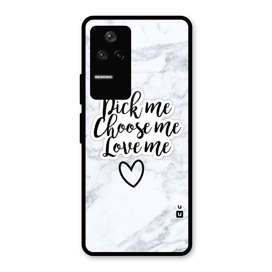 Just Me Glass Back Case for Poco F4 5G