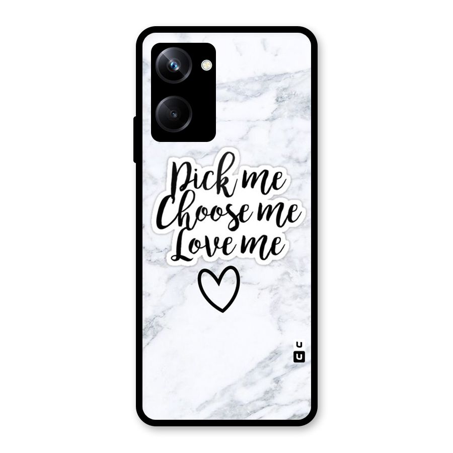 Just Me Glass Back Case for Realme 10 Pro