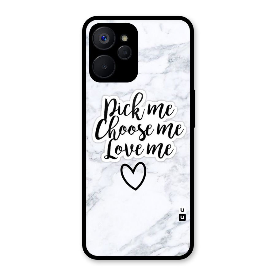 Just Me Glass Back Case for Realme 9i 5G